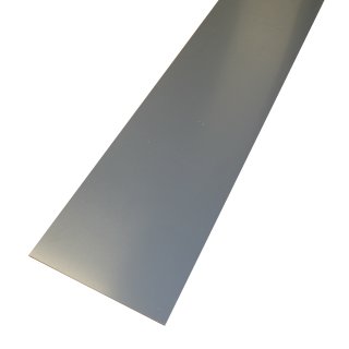PVC Platte hart dunkelgrau, Stärke 10 mm, Breite 100 mm, Länge wählbar ± 5mm