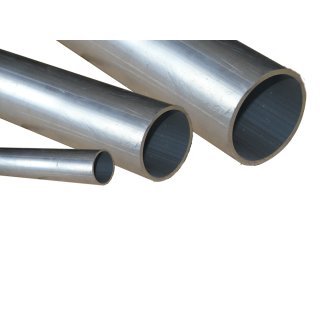 Aluminium Rundrohr, Oberfläche silberfarbig eloxiert 12 x 1,0 mm, je