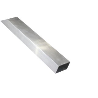 Aluminium Formrohr 120 x 20 x 2,0 mm, je 500 mm ± 5mm Alu Rohr rechteckig, Rechteckrohr